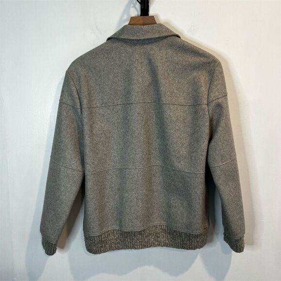 Philosophy di Alberta Ferretti Women's Gray Wool Blend Cropped Jacket M - Picture 5 of 7